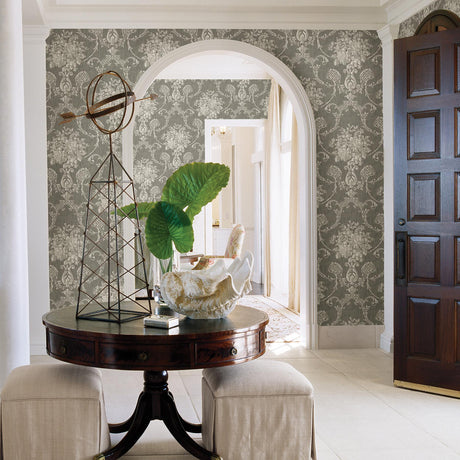 A-Street Prints Mirabelle 2702-22749 Grey Wallpaper