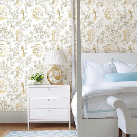A-Street Prints Mirabelle 2702-22761 Honey Wallpaper