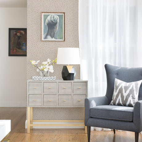 Brewster Home Fashions Brewster For Your Bath III 2704-21861 Taupe Wallpaper