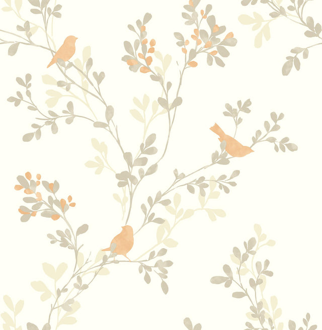 Brewster Home Fashions Brewster For Your Bath III 2704-41263SW Orange Wallpaper