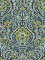 A-Street Prints Moonlight 2763-12101 Navy Wallpaper