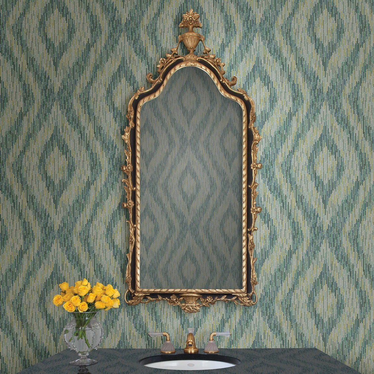 A-Street Prints Moonlight 2763-24219 Green Wallpaper