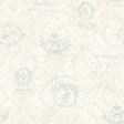 Brewster Home Fashions Brewster KItchen & Bath Essentials 2766-02174 Light Blue Wallpaper