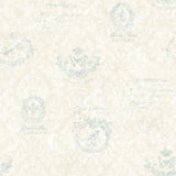 Brewster Home Fashions Brewster KItchen & Bath Essentials 2766-02174 Light Blue Wallpaper