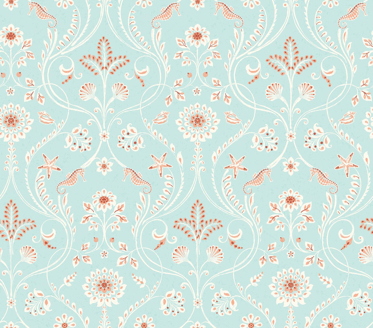 Brewster Home Fashions Brewster KItchen & Bath Essentials 2766-12001 Turquoise Wallpaper