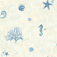 Brewster Home Fashions Brewster KItchen & Bath Essentials 2766-54531 Blue Wallpaper