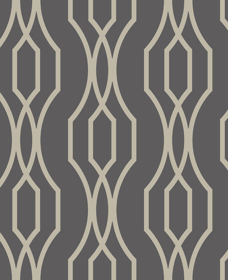 A-Street Prints Habitat 2782-24511 Charcoal Wallpaper