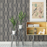 A-Street Prints Habitat 2782-24511 Charcoal Wallpaper