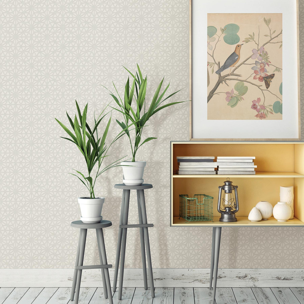 A-Street Prints Habitat 2782-24547 White Wallpaper