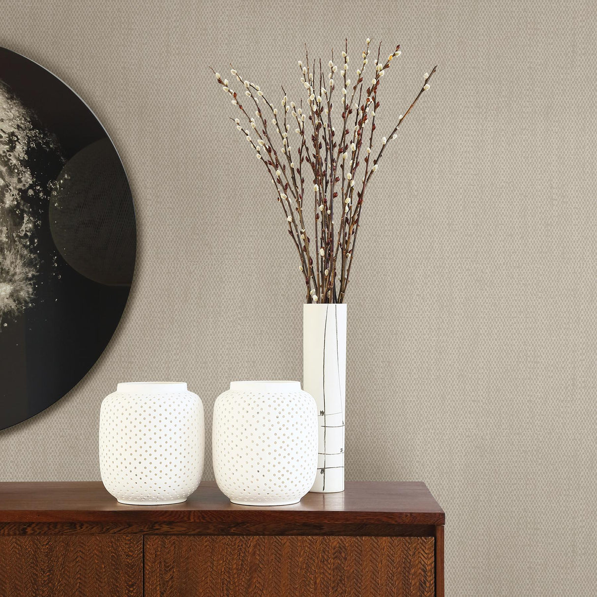 A-Street Prints Habitat 2782-24559 Taupe Wallpaper