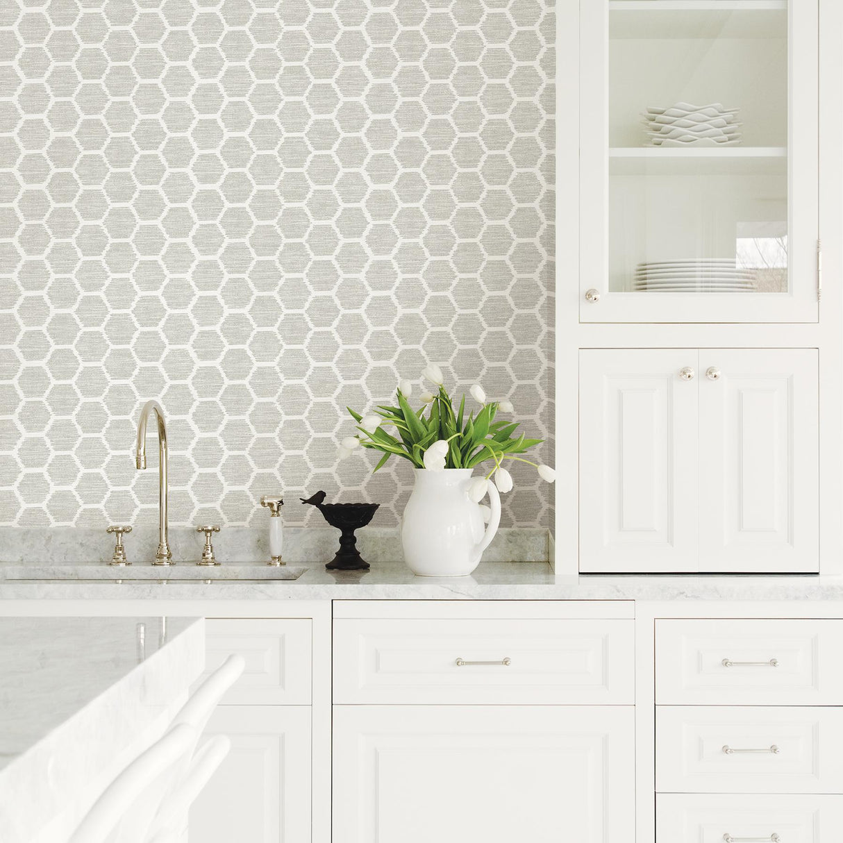 A-Street Prints Celadon 2793-24713 Platinum Wallpaper