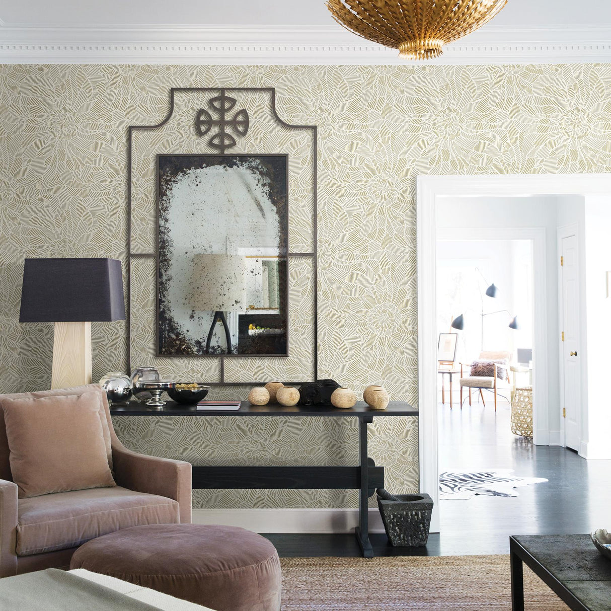A-Street Prints Celadon 2793-24720 Honey Wallpaper