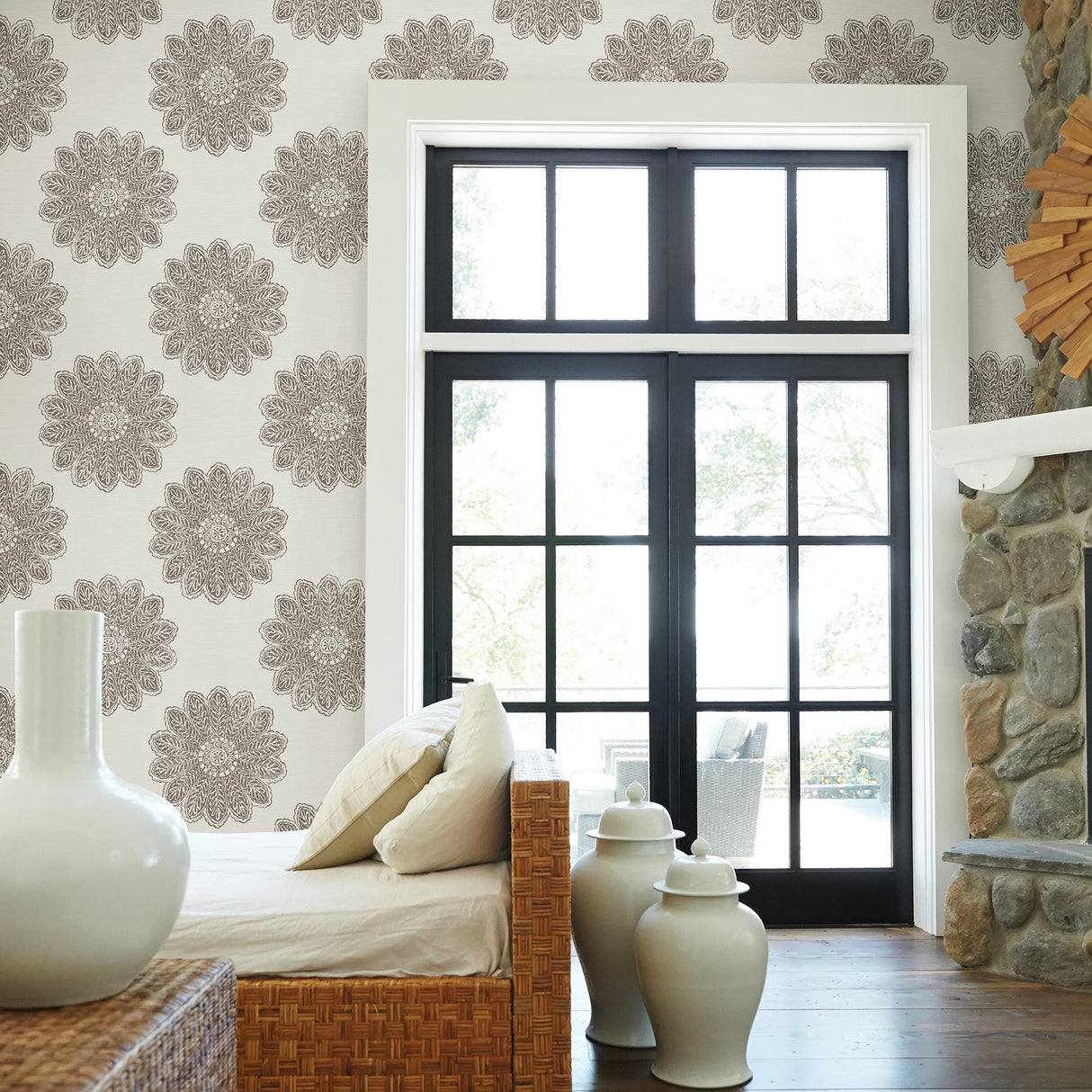 A-Street Prints Celadon 2793-24748 Espresso Wallpaper