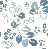 A-Street Prints Folklore 2821-25124 Teal Wallpaper