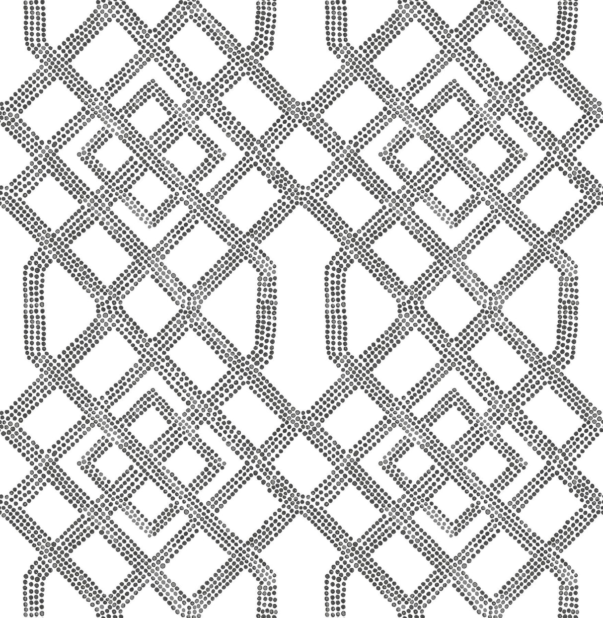 A-Street Prints Equinox Trellis Black Wallpaper