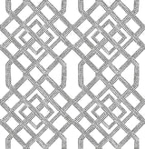 A-Street Prints Equinox Trellis Black Wallpaper