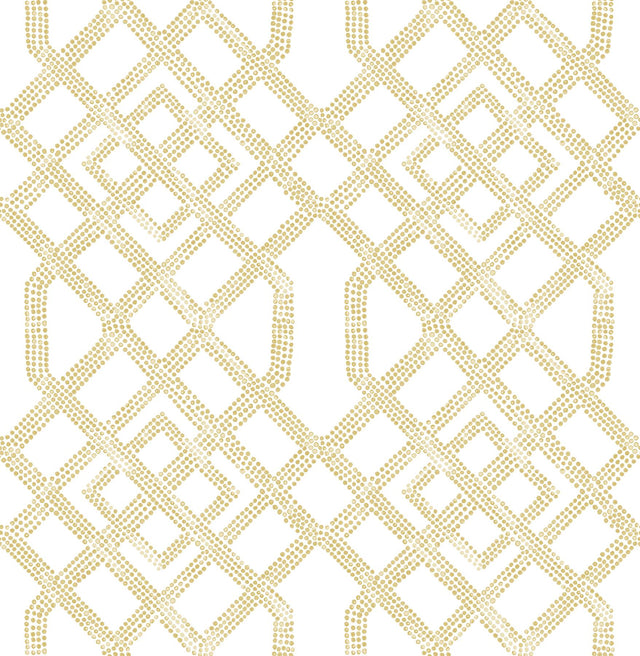 A-Street Prints Equinox Trellis Beige Wallpaper