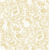 A-Street Prints Equinox Animals Mustard Wallpaper