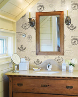 Brewster Home Fashions Brewster Fresh Start Kitchen & Bath Damask Beige Wallpaper