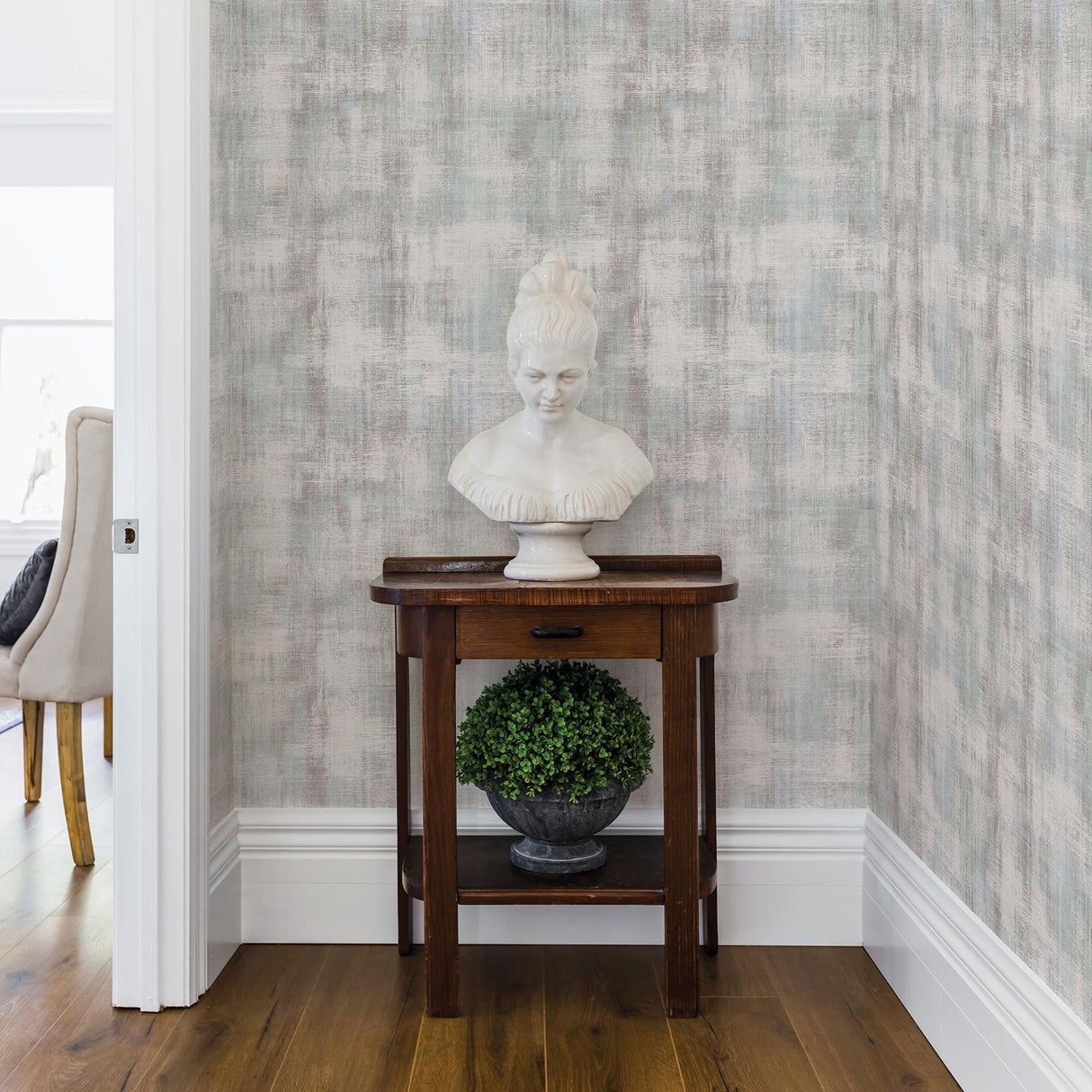 Brewster Home Fashions Brewster Riva Distressed Textures Light Grey Wallpaper