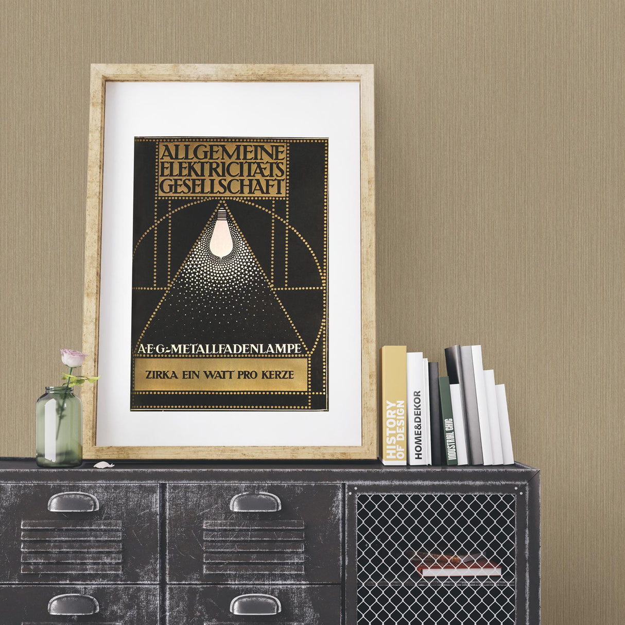 A-Street Prints Trilogy Stripes Copper Wallpaper