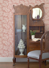 A-Street Prints Revival Botanical Pink Wallpaper