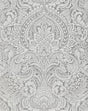 A-Street Prints Grey Resource Damask Silver Wallpaper