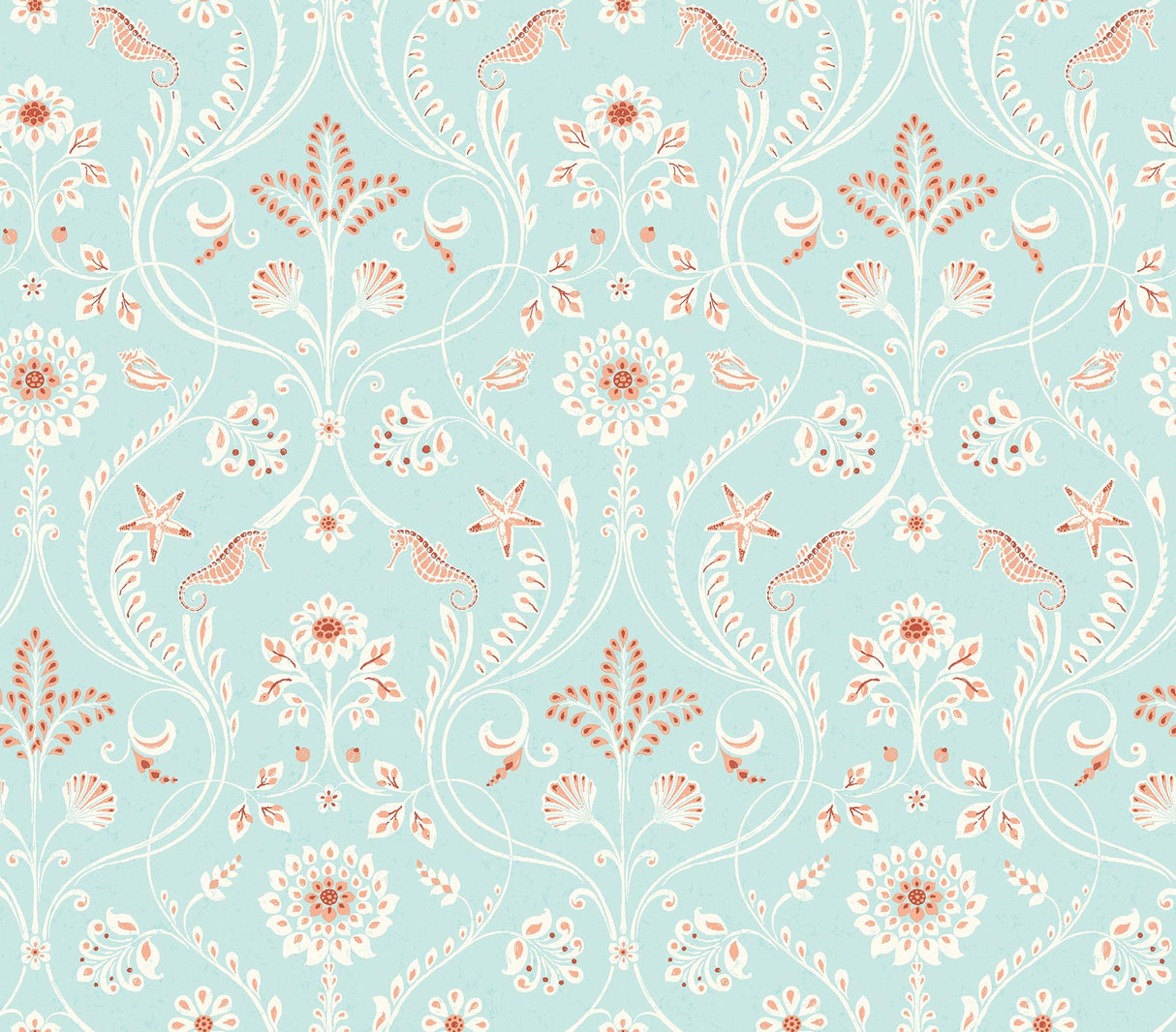 Brewster Home Fashions Chesapeake Seaside Living 3113-12001 Turquoise Wallpaper