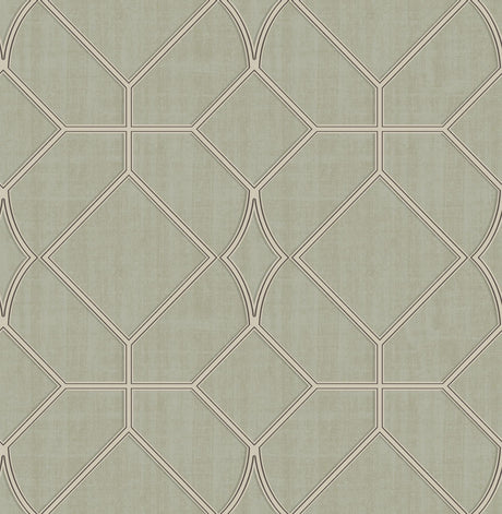 Brewster Home Fashions Chesapeake Manhattan Club 3114-003301 Sage Wallpaper