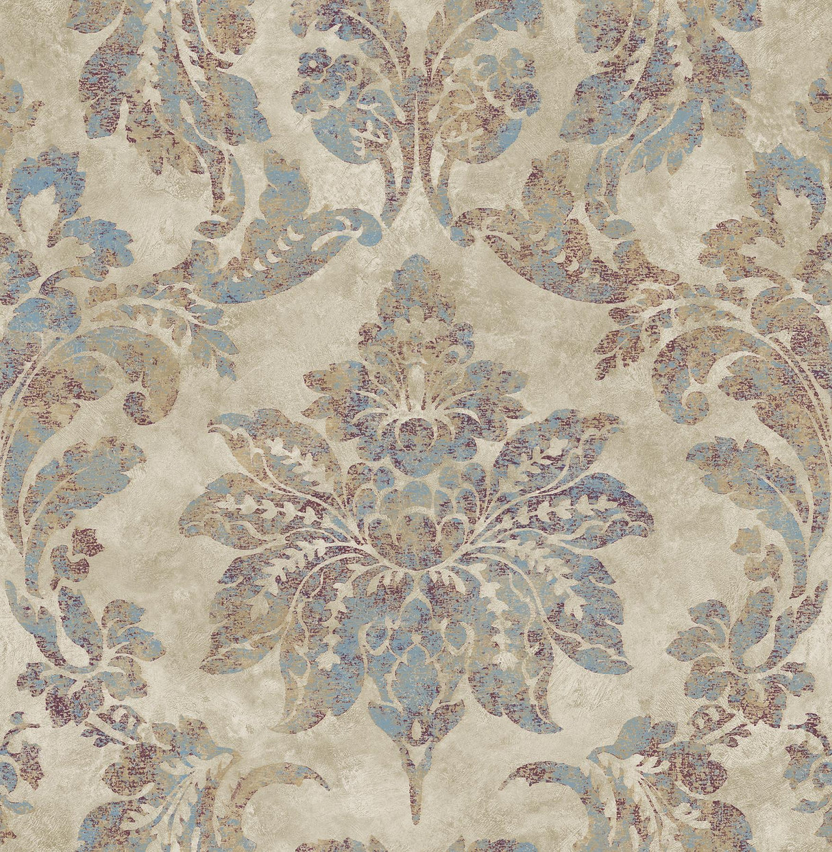 Brewster Home Fashions Chesapeake Manhattan Club 3114-003351 Burgundy Wallpaper