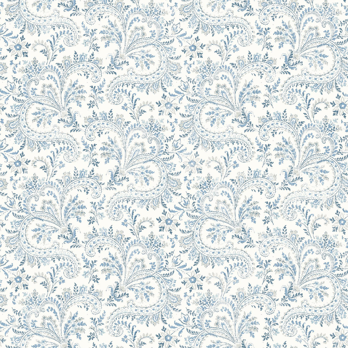 Brewster Home Fashions Chesapeake Kindred Paisley Blue Wallpaper