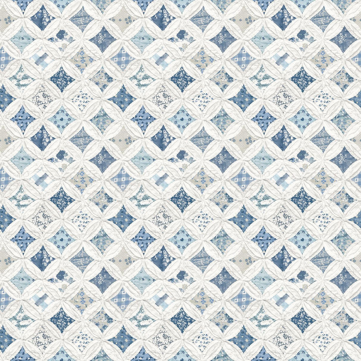 Brewster Home Fashions Chesapeake Kindred Geometrics Blue Wallpaper