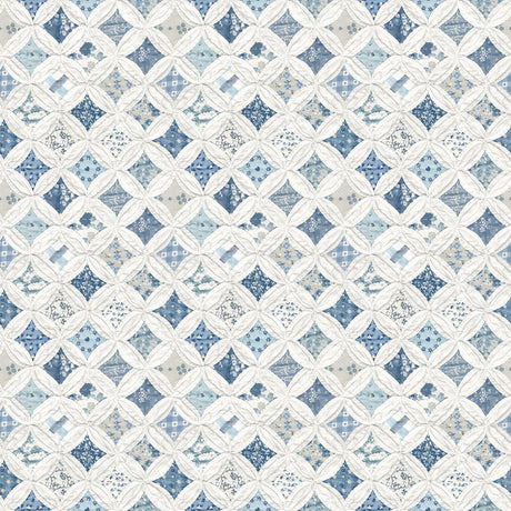 Brewster Home Fashions Chesapeake Kindred Geometrics Blue Wallpaper