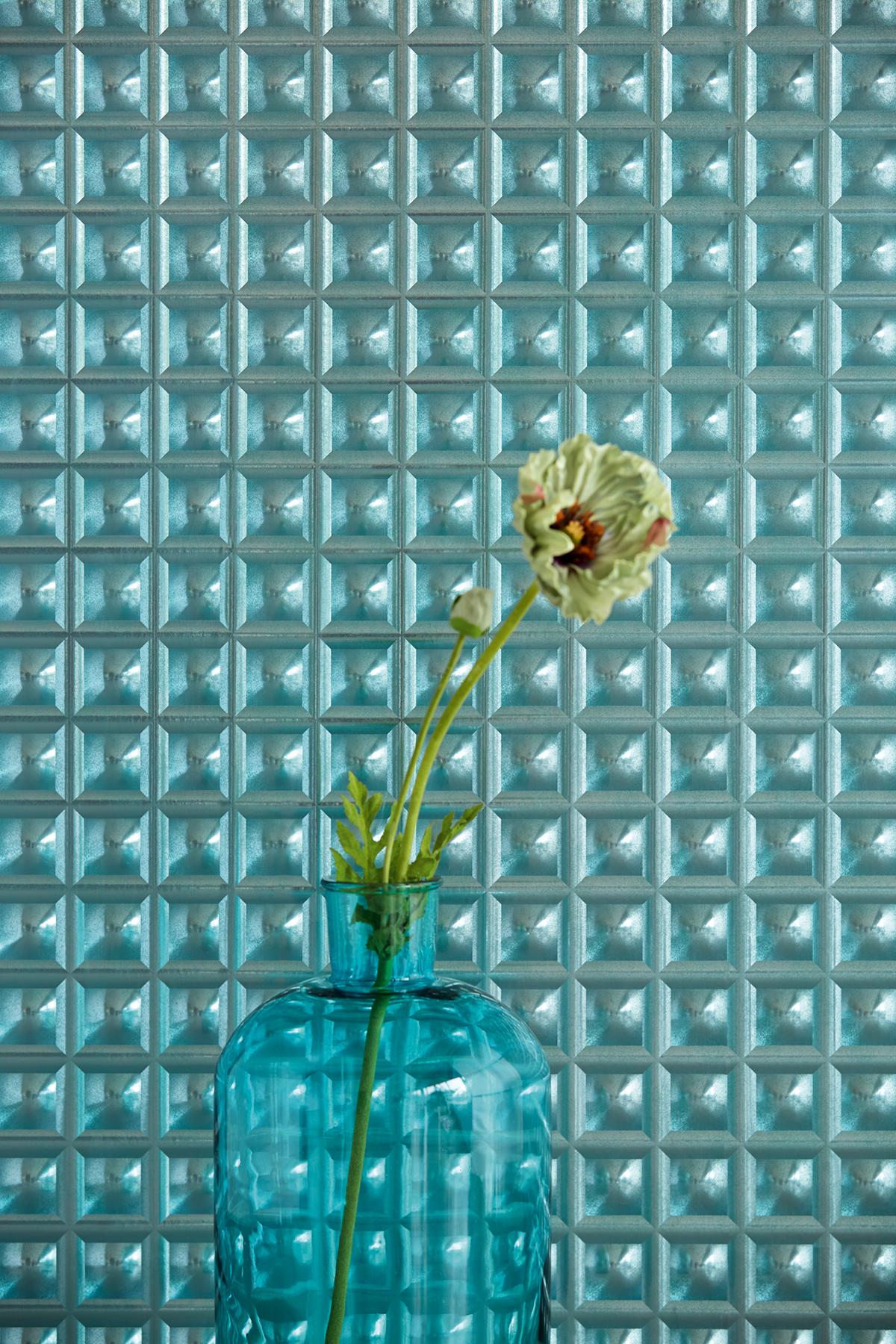 Brewster Home Fashions Eijffinger Venue 342042 Aqua Wallpaper