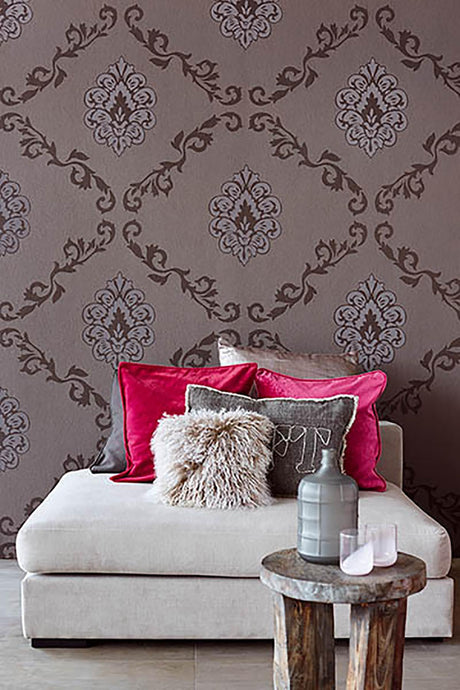 Brewster Home Fashions Eijffinger Savor 353005 Brown Wallpaper