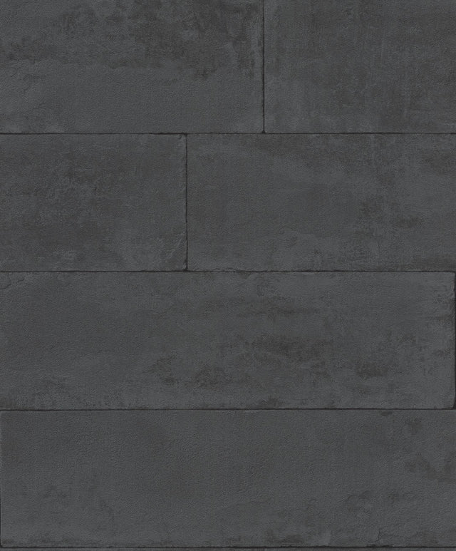 Brewster Home Fashions Advantage Beyond Textures Stone Black Wallpaper