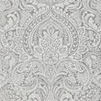 A-Street Prints Lustre Damask Silver Wallpaper