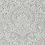 A-Street Prints Lustre Damask Silver Wallpaper