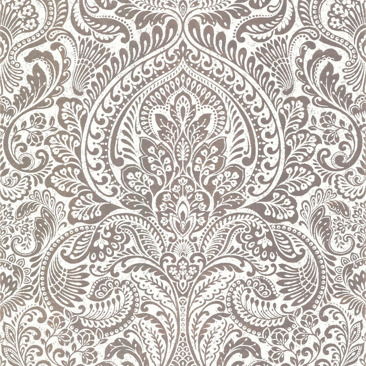 A-Street Prints Lustre Damask Rose Gold Wallpaper