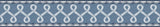 Brewster Home Fashions Chesapeake PrintWorks Scalloped Ribbon Border Blue Wallpaper