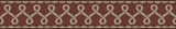 Brewster Home Fashions Chesapeake PrintWorks Scalloped Ribbon Border Red Wallpaper