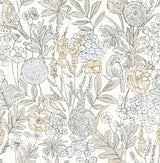 Brewster Home Fashions Chesapeake PrintWorks Goldfinch Neutral Wallpaper