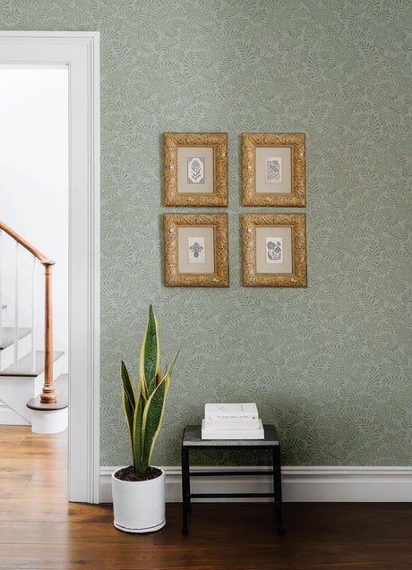 Brewster Home Fashions Chesapeake PrintWorks Chrysantha Aqua Wallpaper