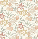 Brewster Home Fashions Chesapeake PrintWorks Passiflora Peach Wallpaper