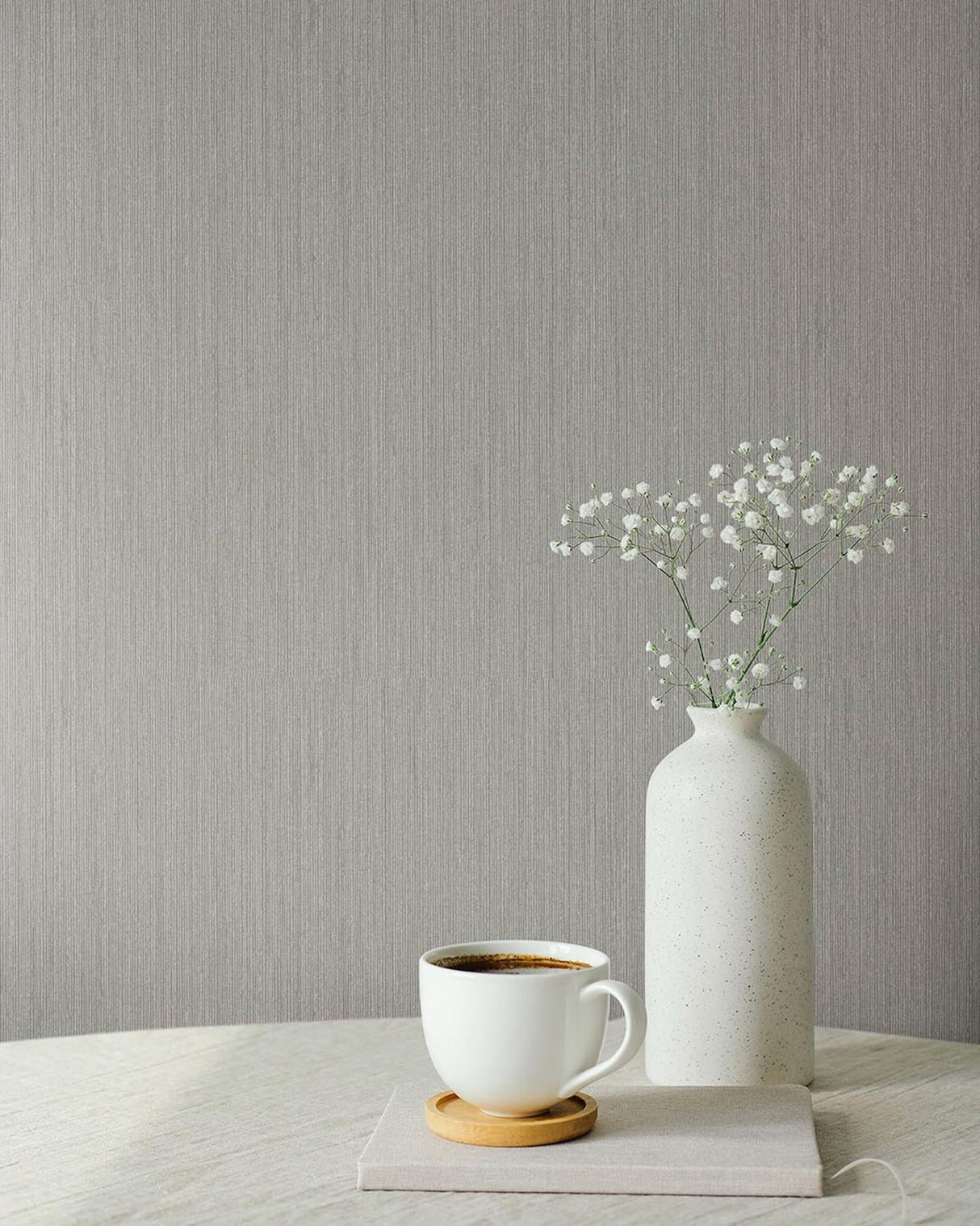 A-Street Prints Hidden Treasures 2 Midolin Canvas Taupe Wallpaper