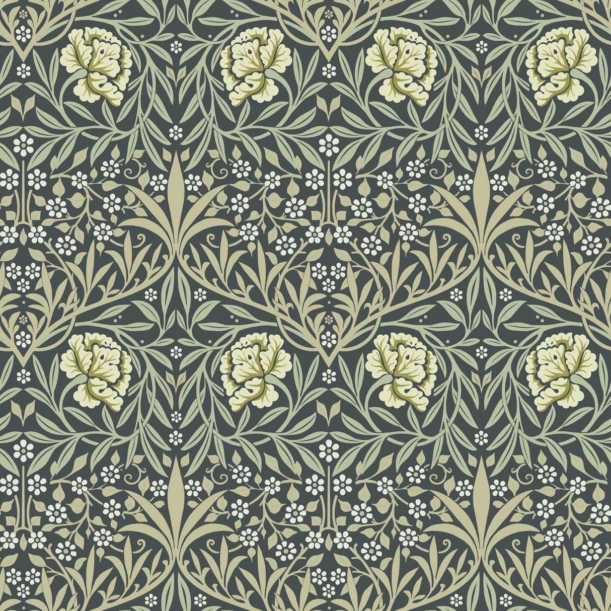 A-Street Prints Hidden Treasures 2 Oxford Union Sea Green Wallpaper