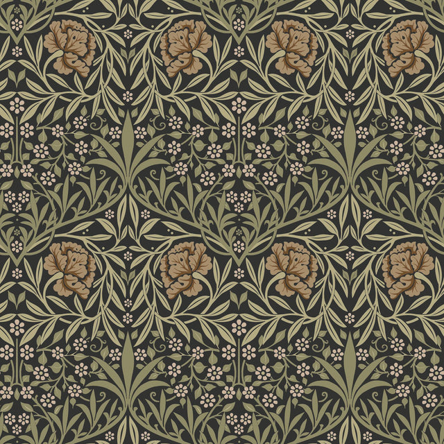 A-Street Prints Hidden Treasures 2 Oxford Union Black Wallpaper