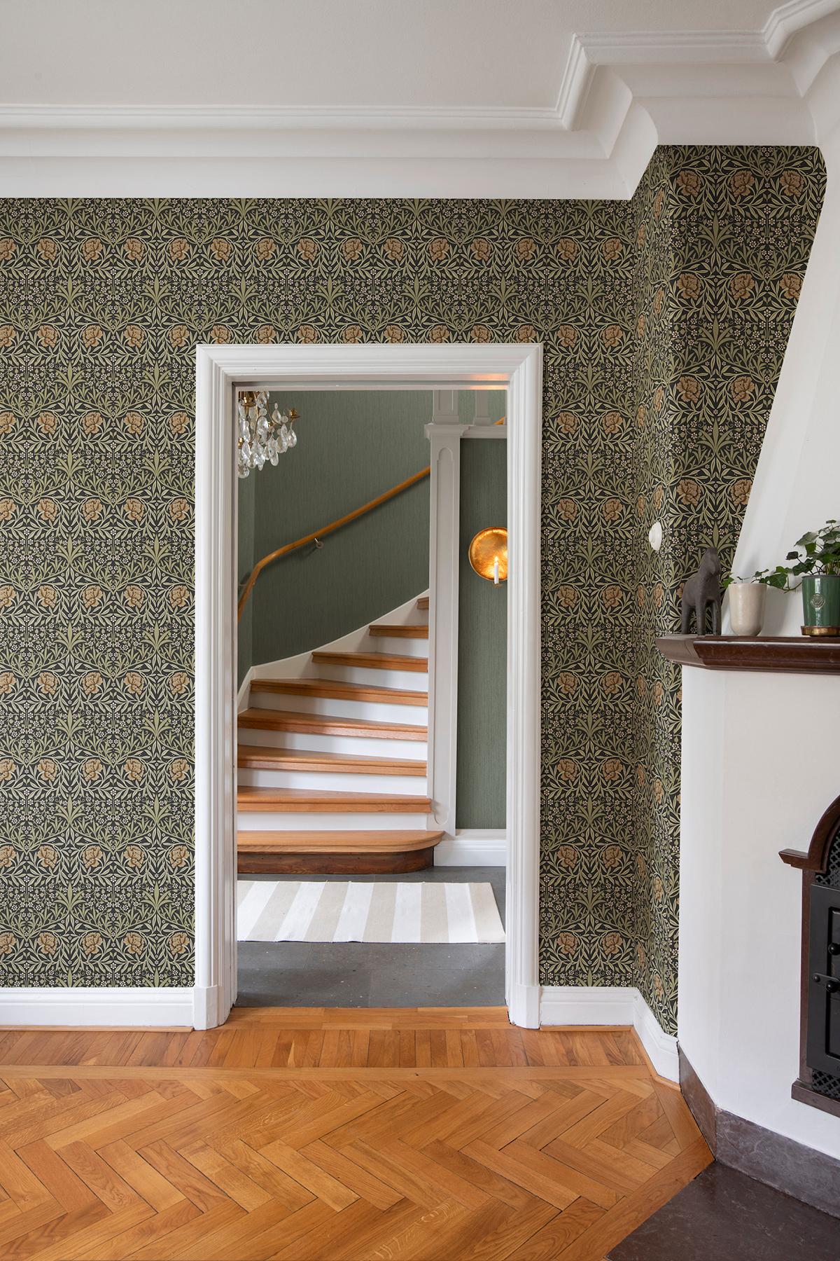 A-Street Prints Hidden Treasures 2 Oxford Union Black Wallpaper