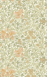 A-Street Prints Hidden Treasures 2 Iris Light Green Wallpaper