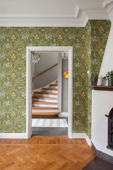 A-Street Prints Hidden Treasures 2 Iris Green Wallpaper